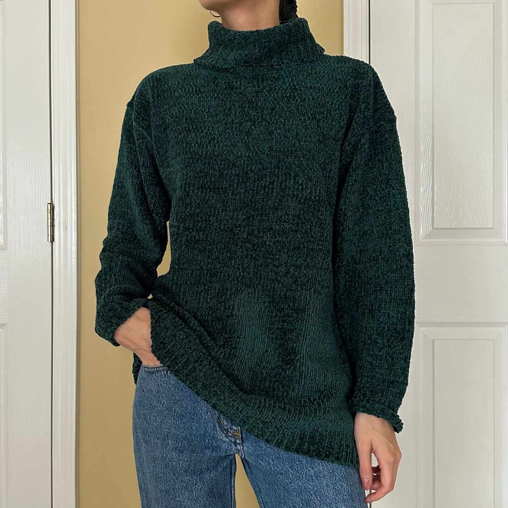 Vintage Green Turtleneck
